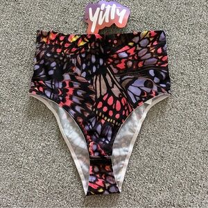 Yitty Mesh Me Smoothing High Waist Brief Pink Butterfly Size XS
